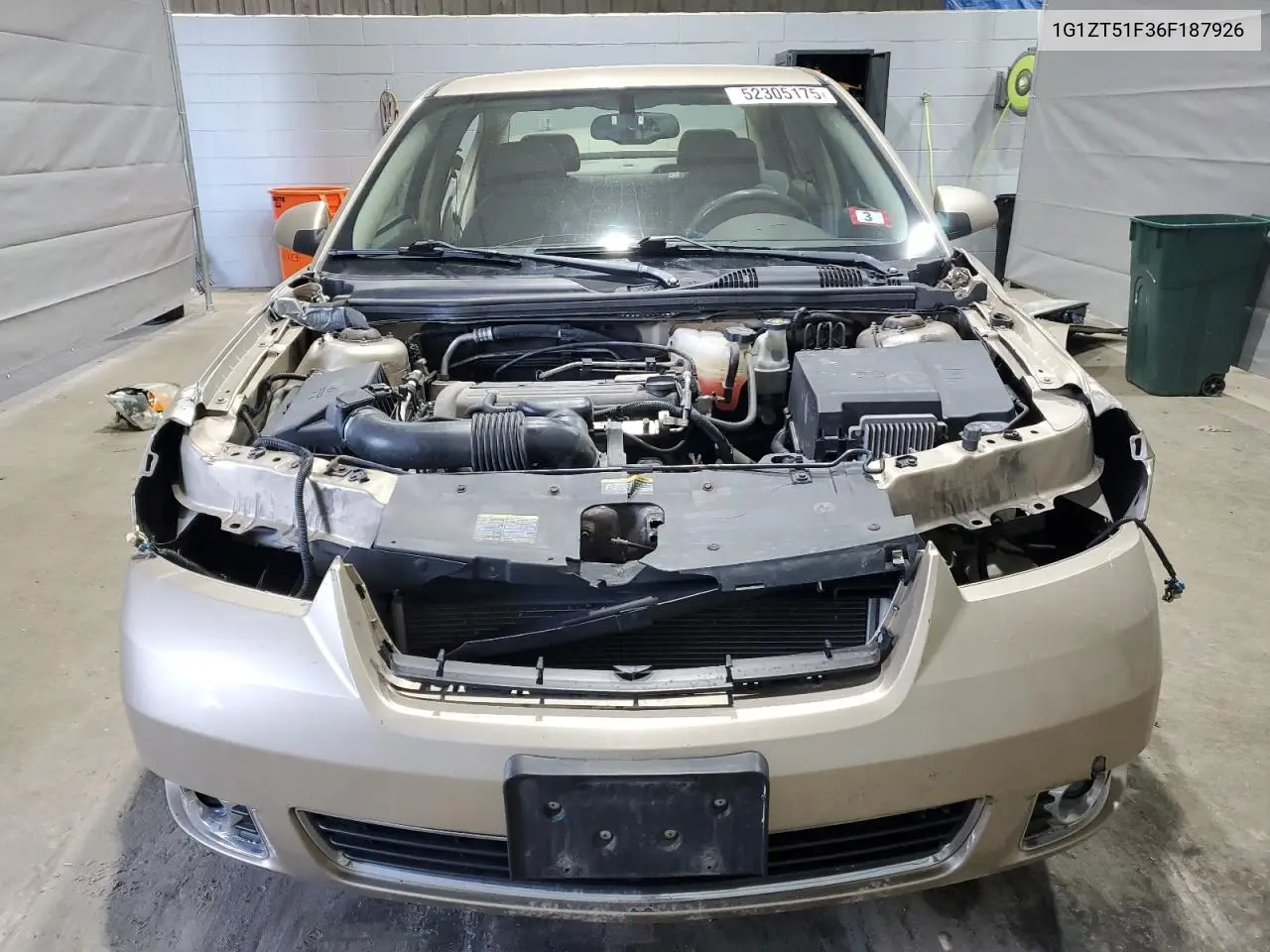 2006 Chevrolet Malibu Lt VIN: 1G1ZT51F36F187926 Lot: 52305175