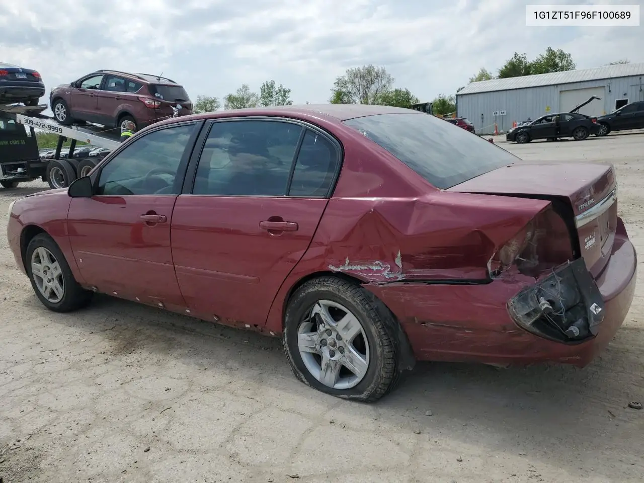 2006 Chevrolet Malibu Lt VIN: 1G1ZT51F96F100689 Lot: 56377385
