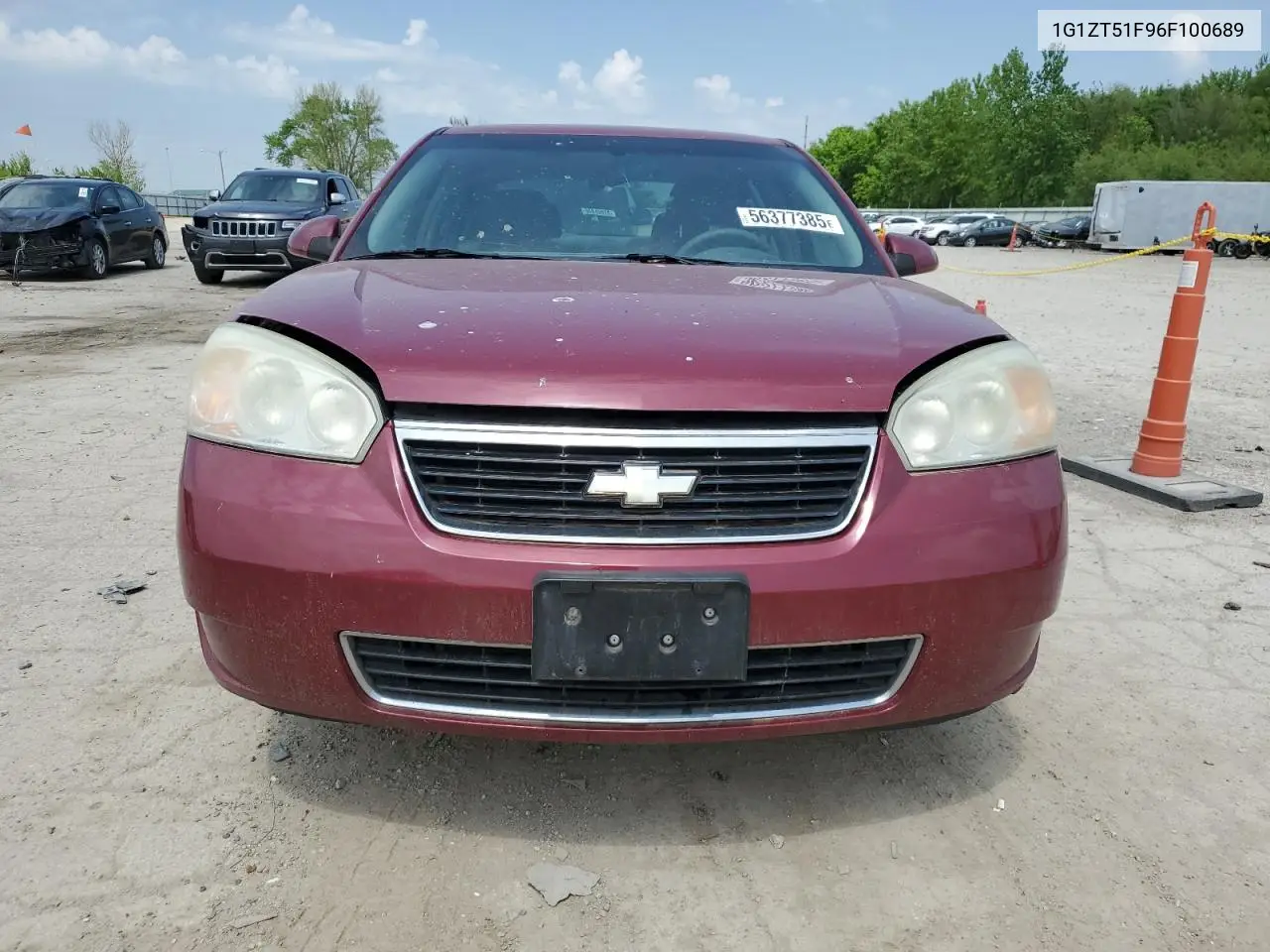 2006 Chevrolet Malibu Lt VIN: 1G1ZT51F96F100689 Lot: 56377385