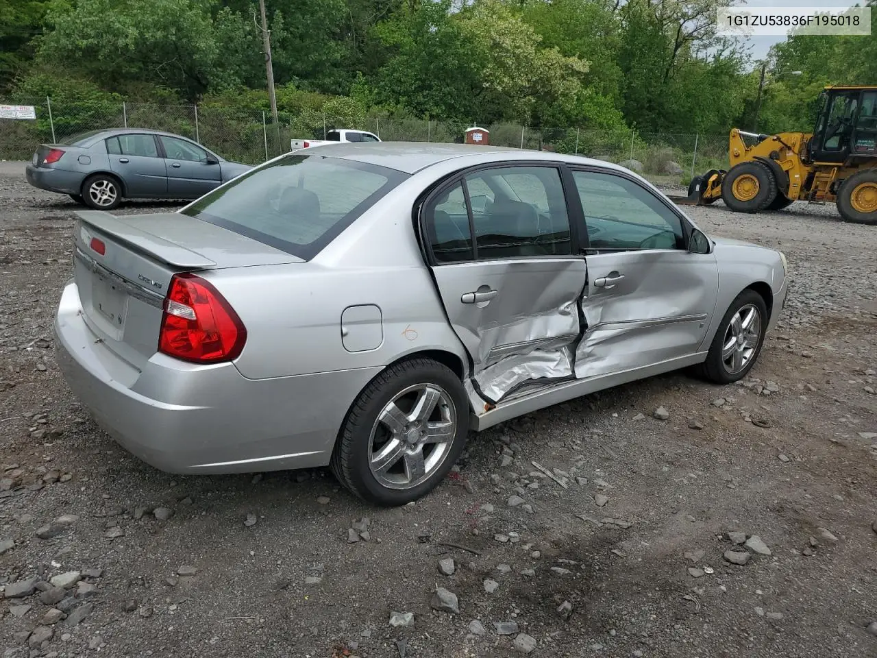 2006 Chevrolet Malibu Ltz VIN: 1G1ZU53836F195018 Lot: 56743815