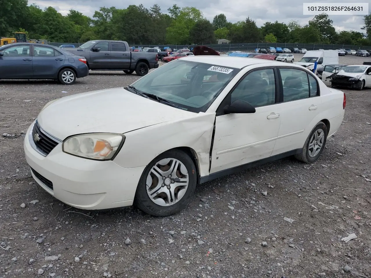 2006 Chevrolet Malibu Ls VIN: 1G1ZS51826F264631 Lot: 56873235