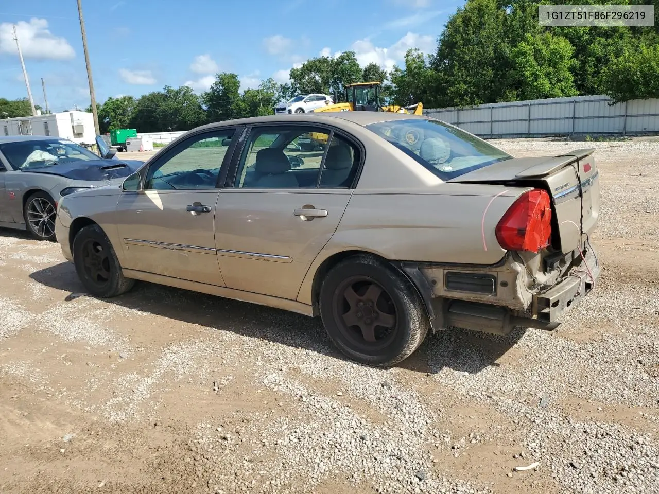 2006 Chevrolet Malibu Lt VIN: 1G1ZT51F86F296219 Lot: 61975515