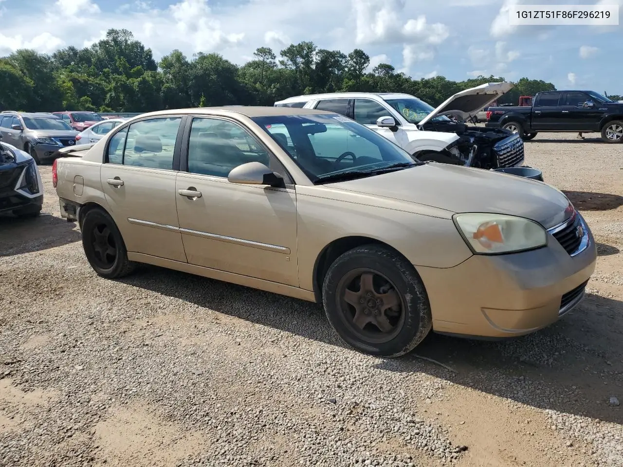 2006 Chevrolet Malibu Lt VIN: 1G1ZT51F86F296219 Lot: 61975515