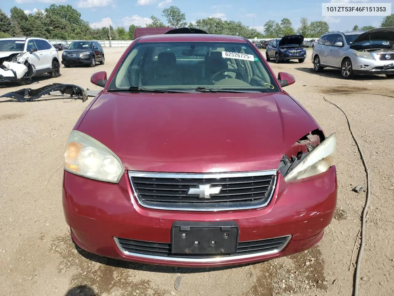 2006 Chevrolet Malibu Lt VIN: 1G1ZT53F46F151353 Lot: 62526725