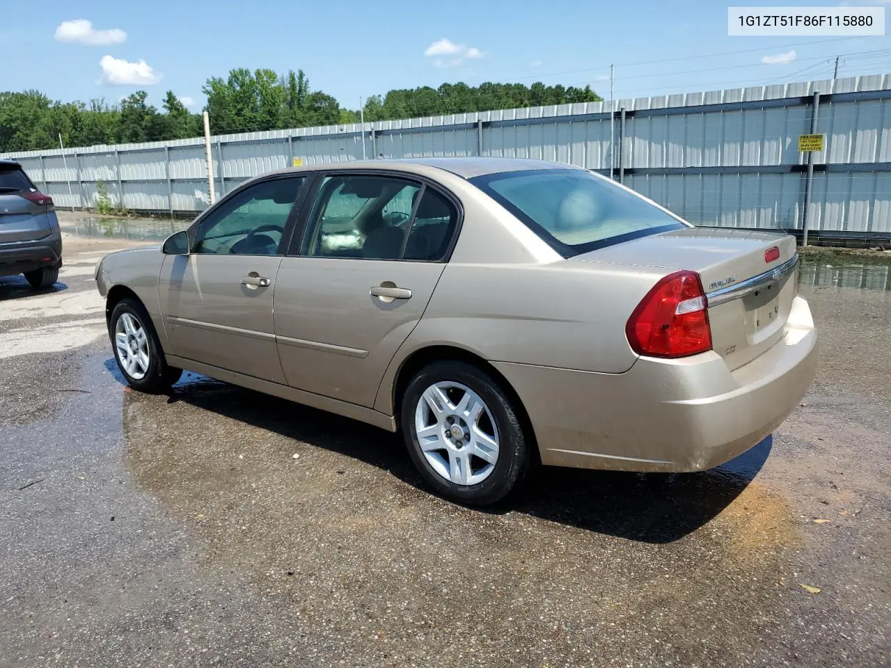 2006 Chevrolet Malibu Lt VIN: 1G1ZT51F86F115880 Lot: 62822155