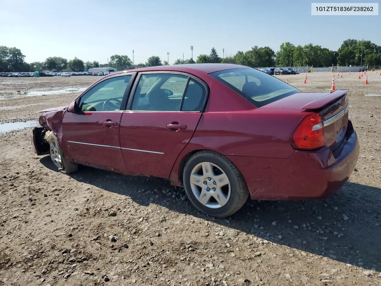 2006 Chevrolet Malibu Lt VIN: 1G1ZT51836F238262 Lot: 62921385