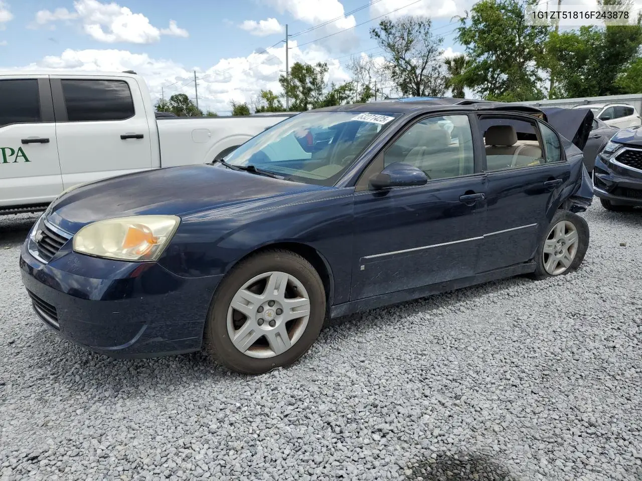 2006 Chevrolet Malibu Lt VIN: 1G1ZT51816F243878 Lot: 63271425