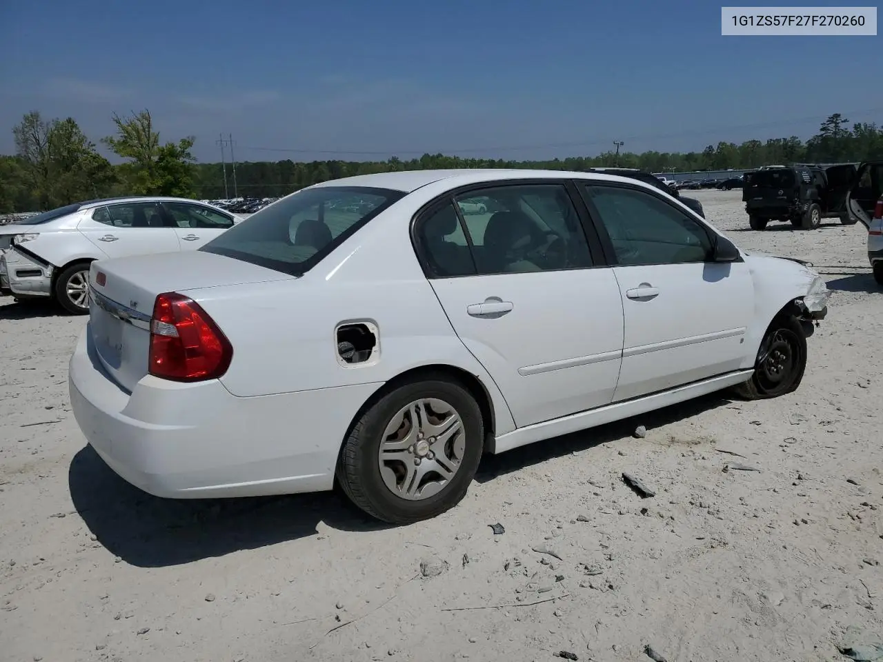 2007 Chevrolet Malibu Ls VIN: 1G1ZS57F27F270260 Lot: 51121605
