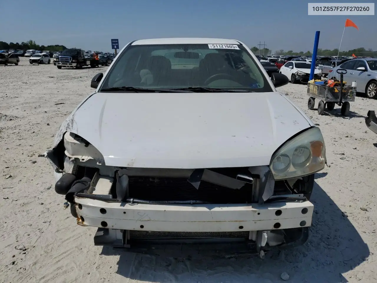 2007 Chevrolet Malibu Ls VIN: 1G1ZS57F27F270260 Lot: 51121605