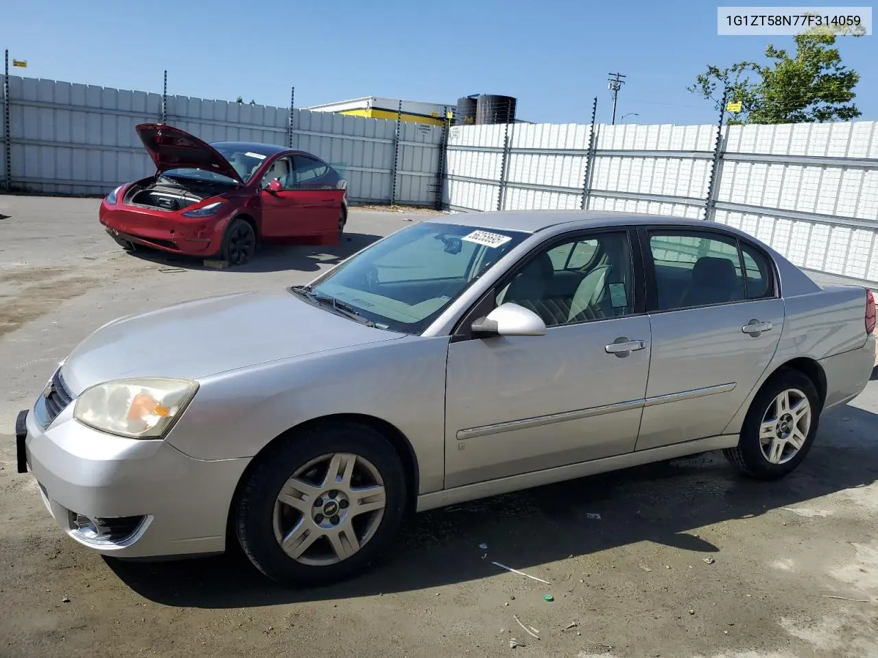 2007 Chevrolet Malibu Lt VIN: 1G1ZT58N77F314059 Lot: 56255695