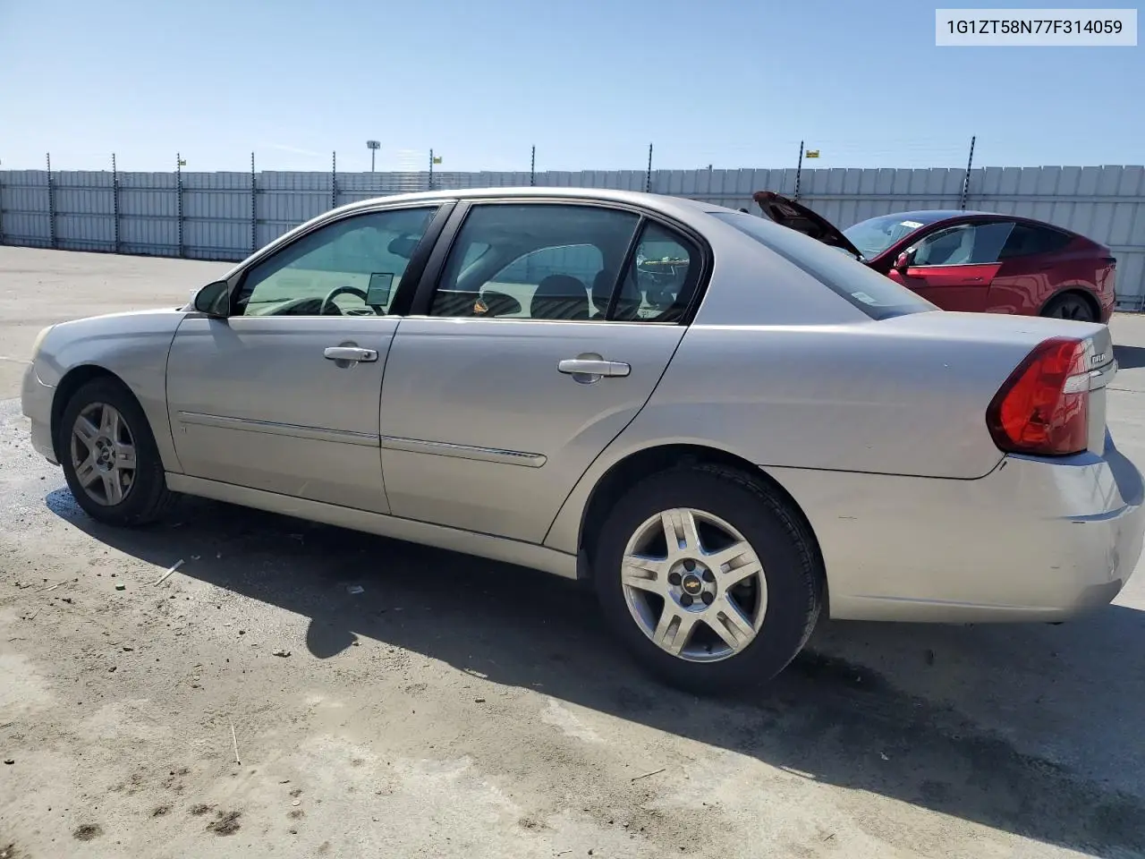 2007 Chevrolet Malibu Lt VIN: 1G1ZT58N77F314059 Lot: 56255695