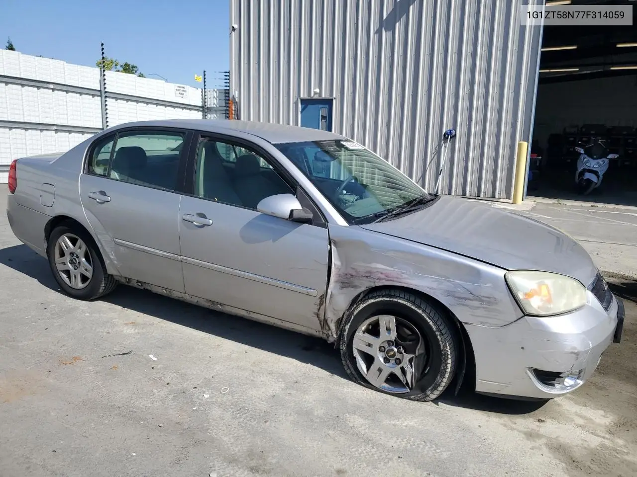 2007 Chevrolet Malibu Lt VIN: 1G1ZT58N77F314059 Lot: 56255695
