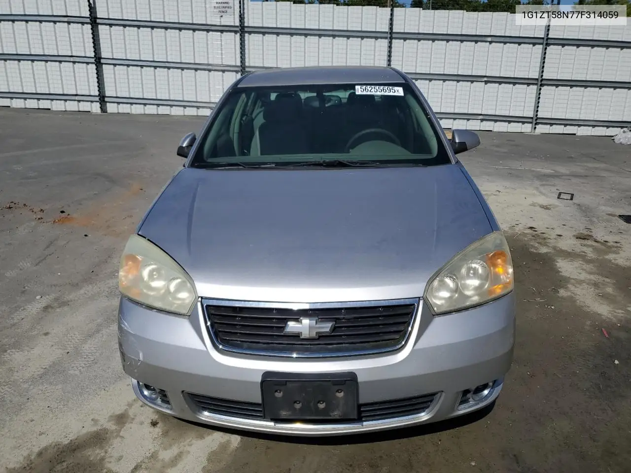 2007 Chevrolet Malibu Lt VIN: 1G1ZT58N77F314059 Lot: 56255695