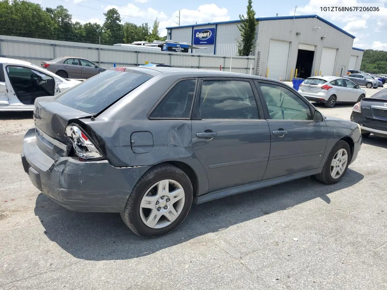 2007 Chevrolet Malibu Maxx Lt VIN: 1G1ZT68N67F206036 Lot: 62632305