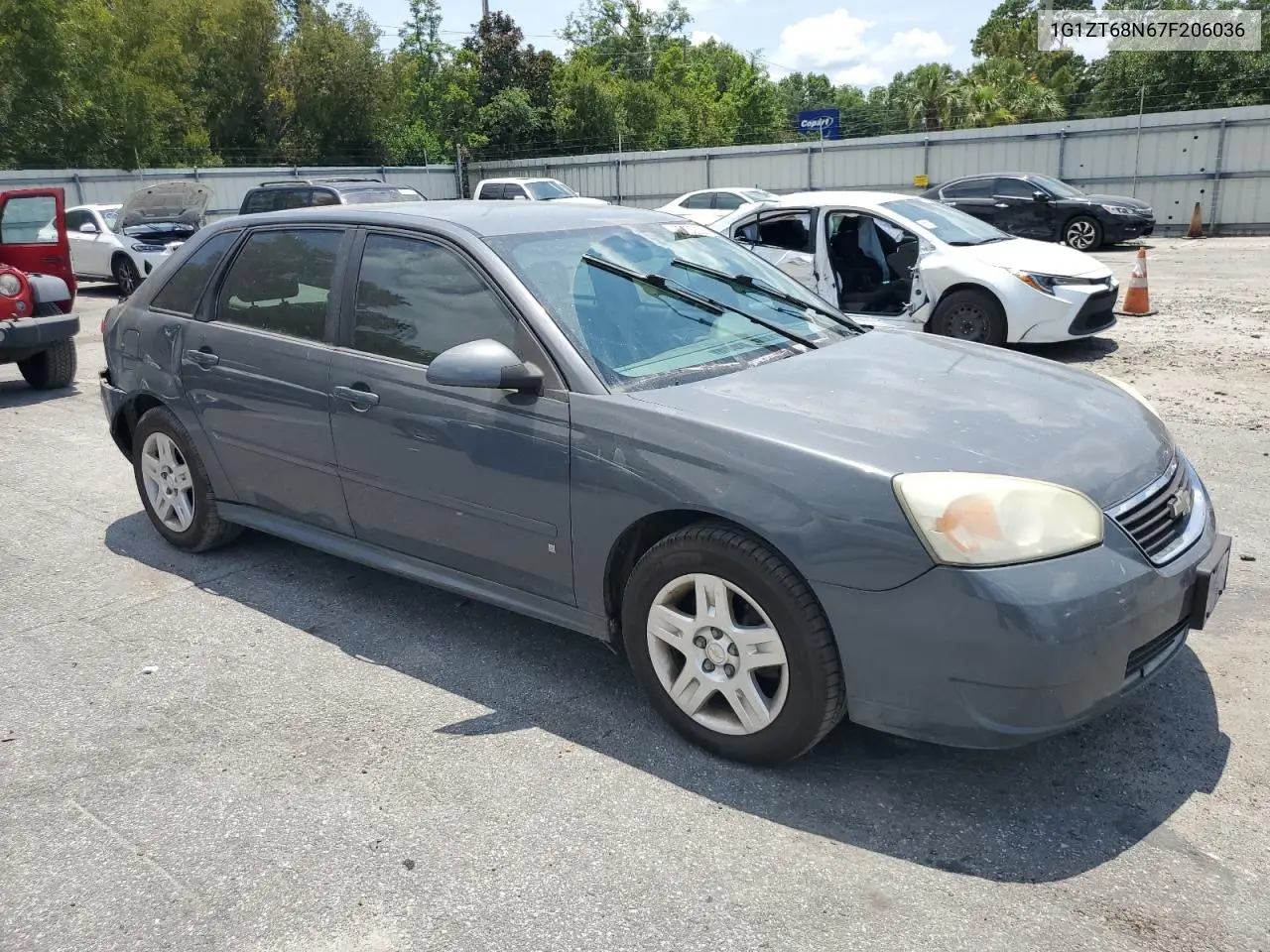 2007 Chevrolet Malibu Maxx Lt VIN: 1G1ZT68N67F206036 Lot: 62632305