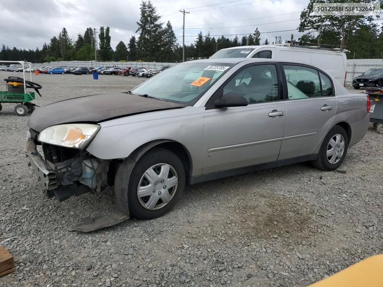 2008 Chevrolet Malibu Ls VIN: 1G1ZS58F58F132647 Lot: 56723705