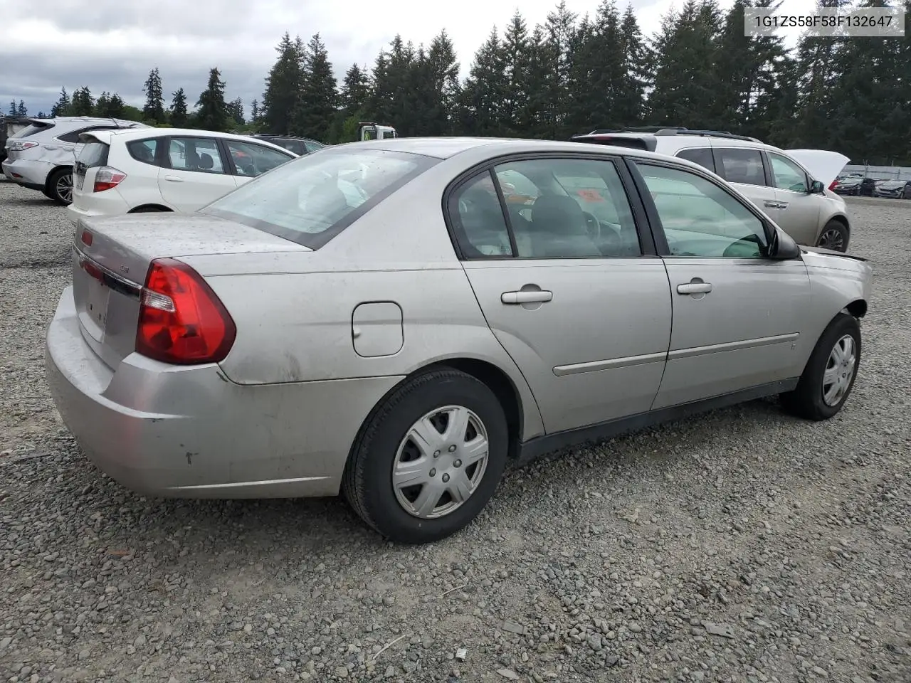2008 Chevrolet Malibu Ls VIN: 1G1ZS58F58F132647 Lot: 56723705