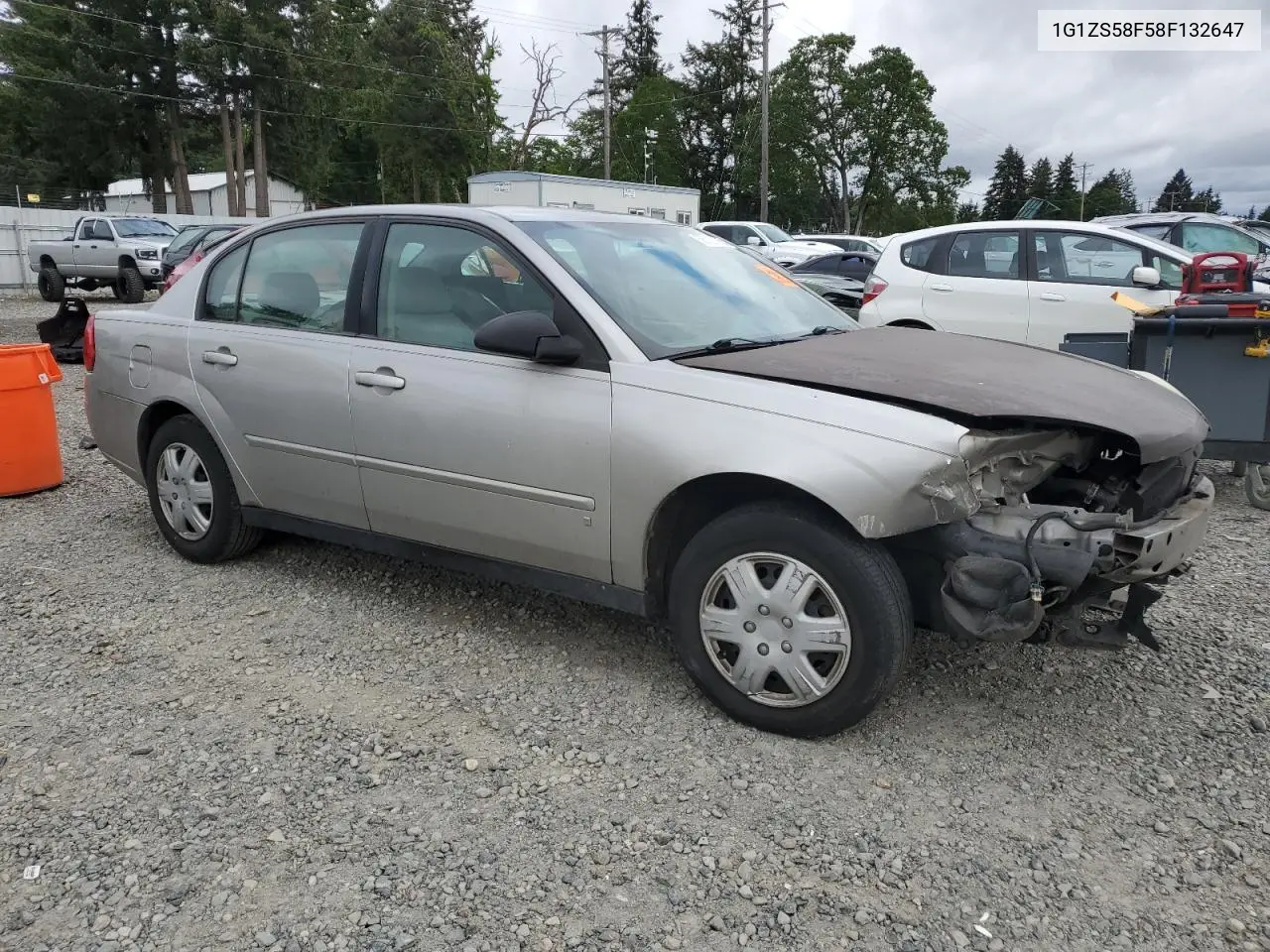 2008 Chevrolet Malibu Ls VIN: 1G1ZS58F58F132647 Lot: 56723705