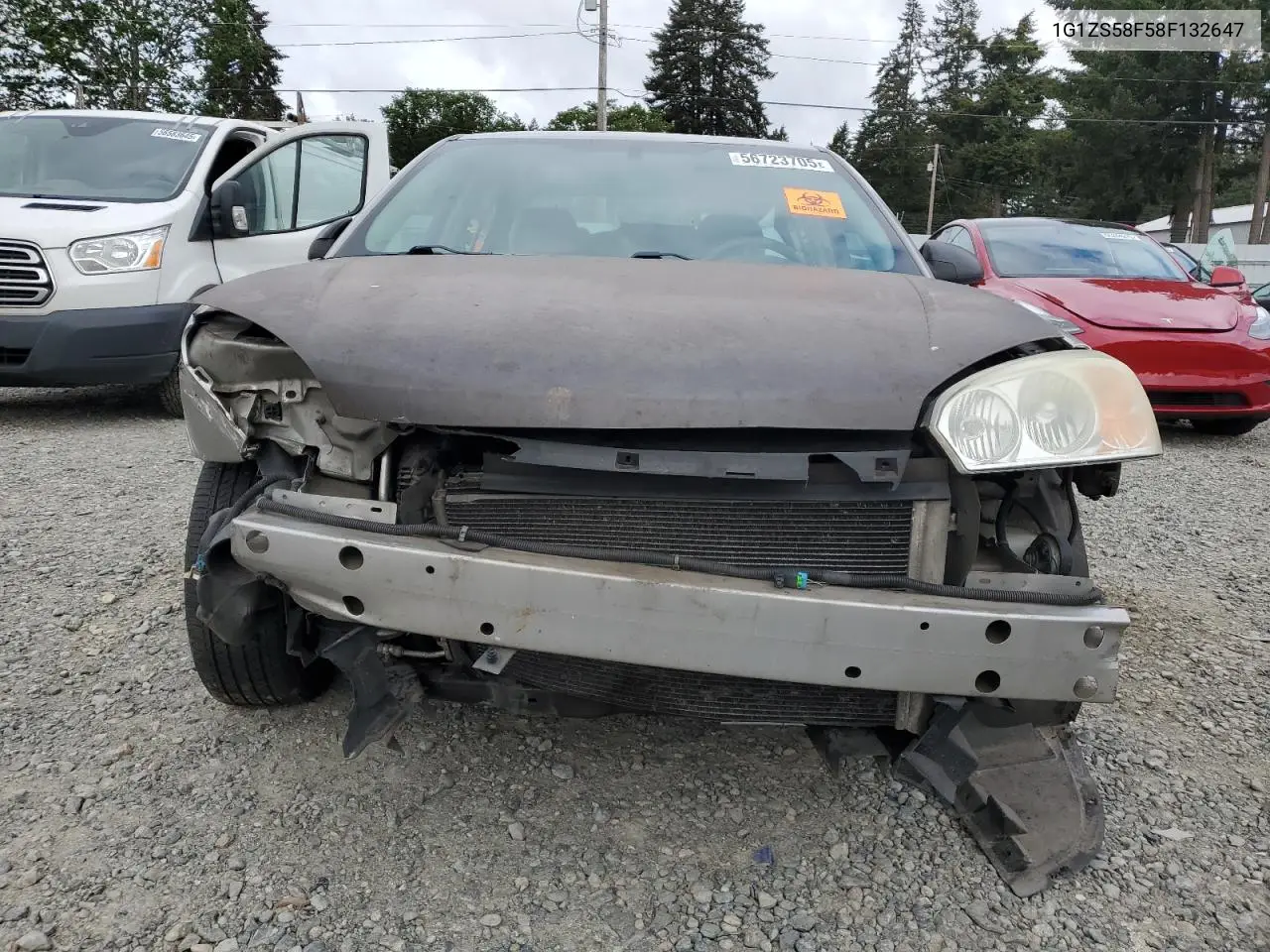 2008 Chevrolet Malibu Ls VIN: 1G1ZS58F58F132647 Lot: 56723705