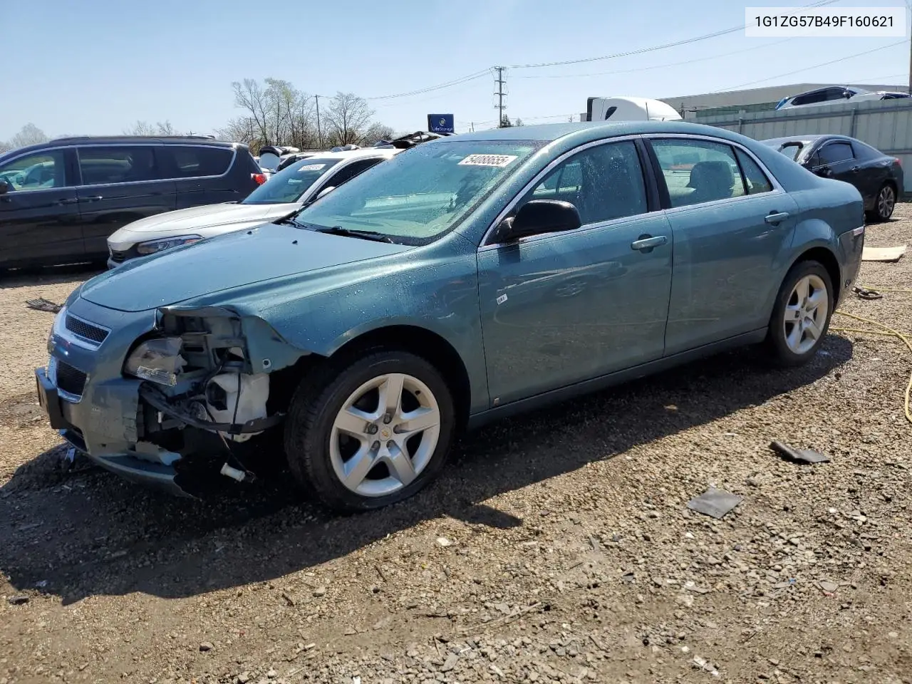 2009 Chevrolet Malibu Ls VIN: 1G1ZG57B49F160621 Lot: 54088655