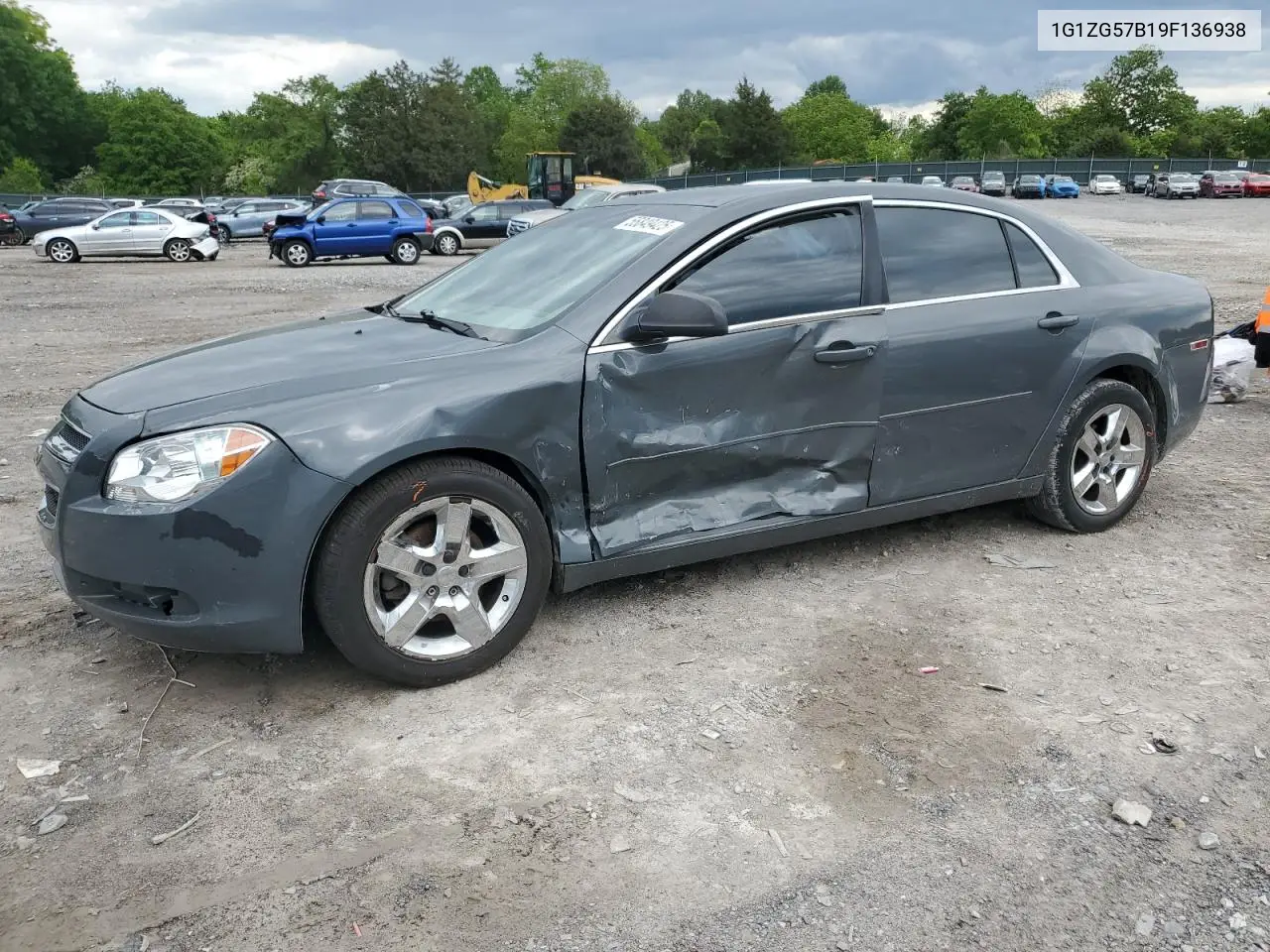 2009 Chevrolet Malibu Ls VIN: 1G1ZG57B19F136938 Lot: 55849425