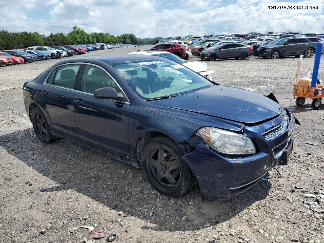 2009 Chevrolet Malibu Ls VIN: 1G1ZG57BX94170954 Lot: 56563385