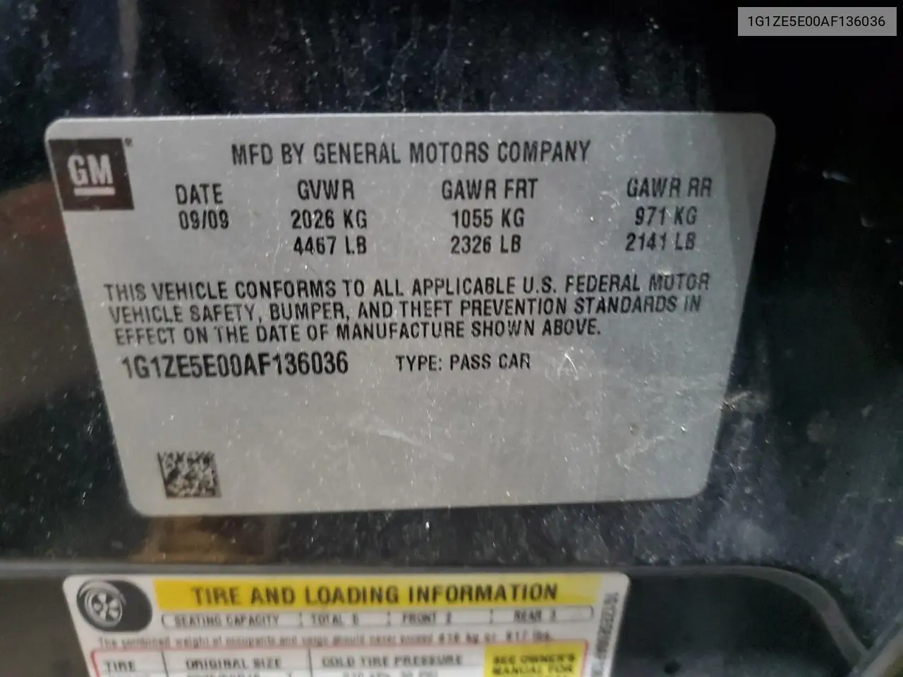 2010 Chevrolet Malibu Ltz VIN: 1G1ZE5E00AF136036 Lot: 65701985