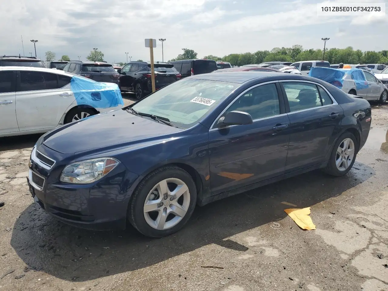 2012 Chevrolet Malibu Ls VIN: 1G1ZB5E01CF342753 Lot: 55760495
