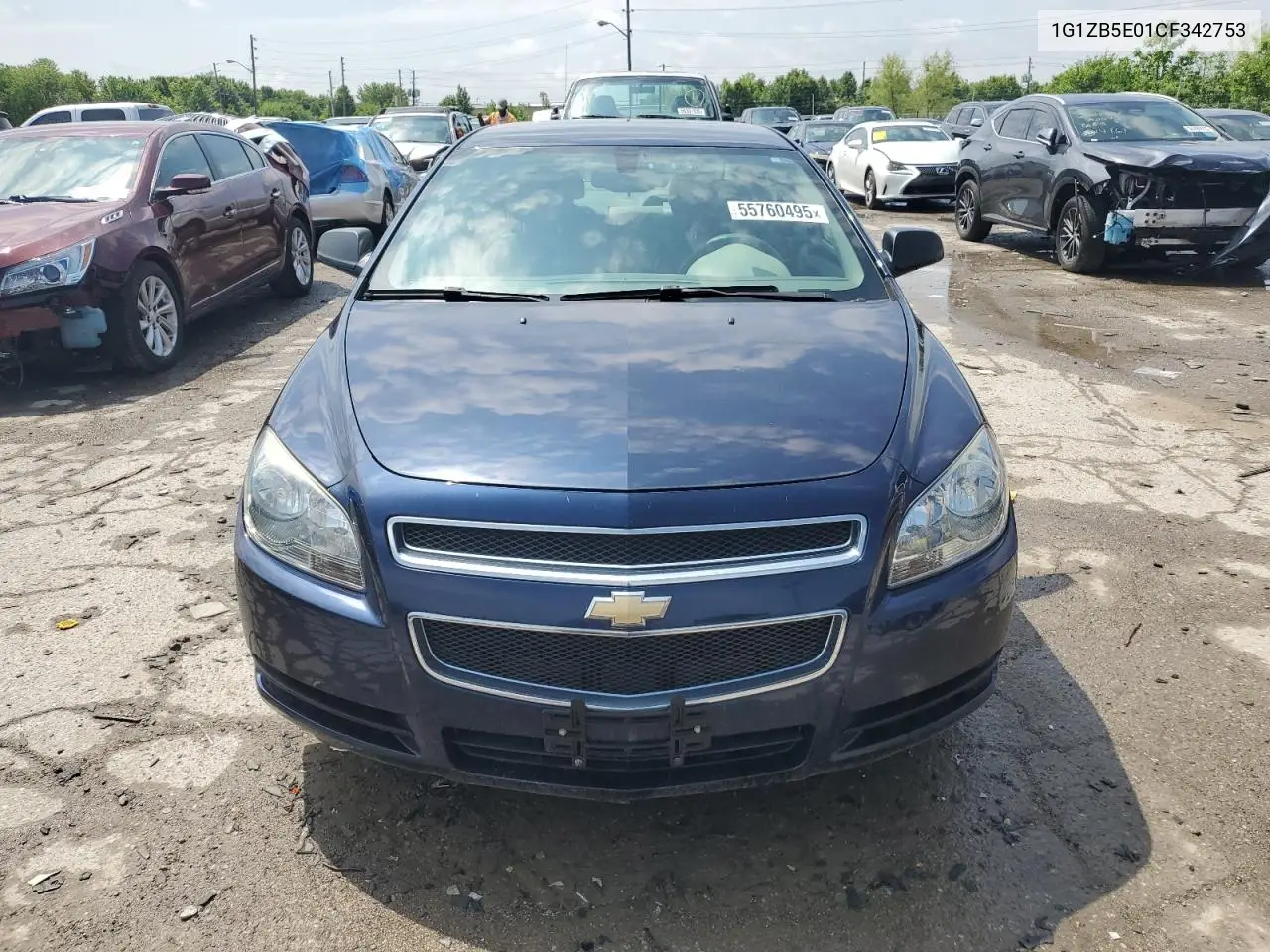 2012 Chevrolet Malibu Ls VIN: 1G1ZB5E01CF342753 Lot: 55760495