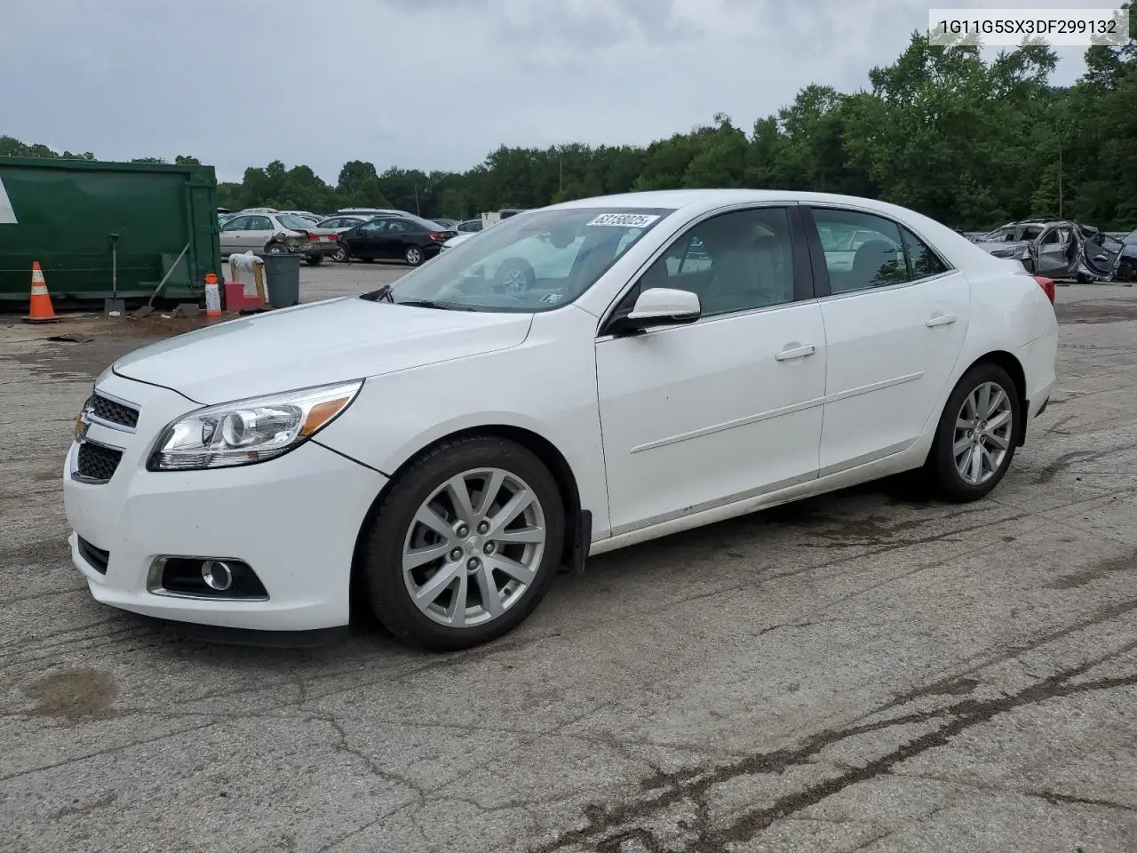 2013 Chevrolet Malibu 3Lt VIN: 1G11G5SX3DF299132 Lot: 63158025
