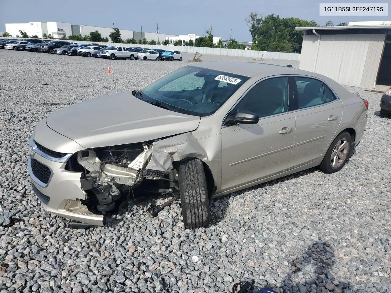 2014 Chevrolet Malibu Ls VIN: 1G11B5SL2EF247195 Lot: 62650425