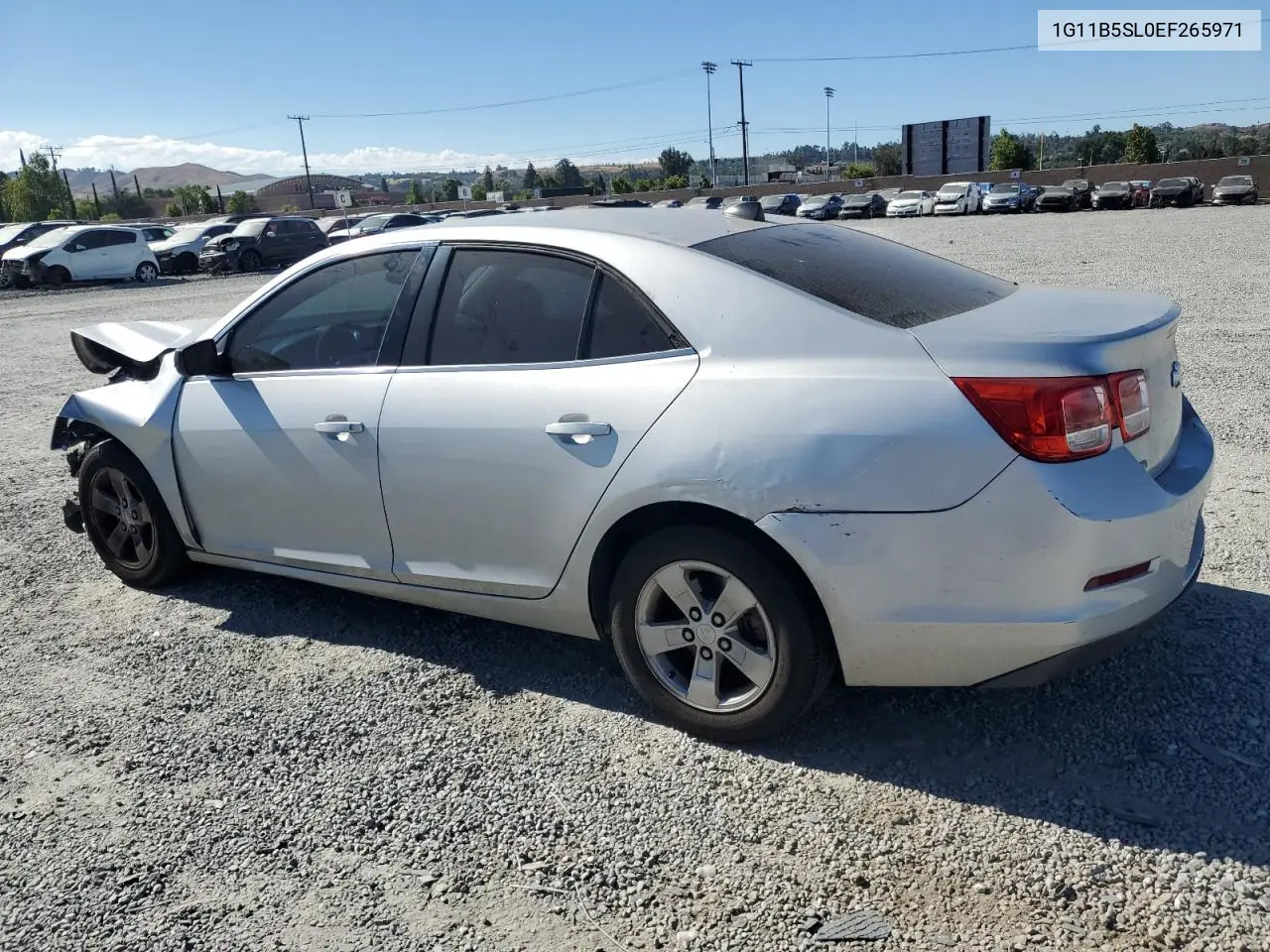2014 Chevrolet Malibu Ls VIN: 1G11B5SL0EF265971 Lot: 62690805