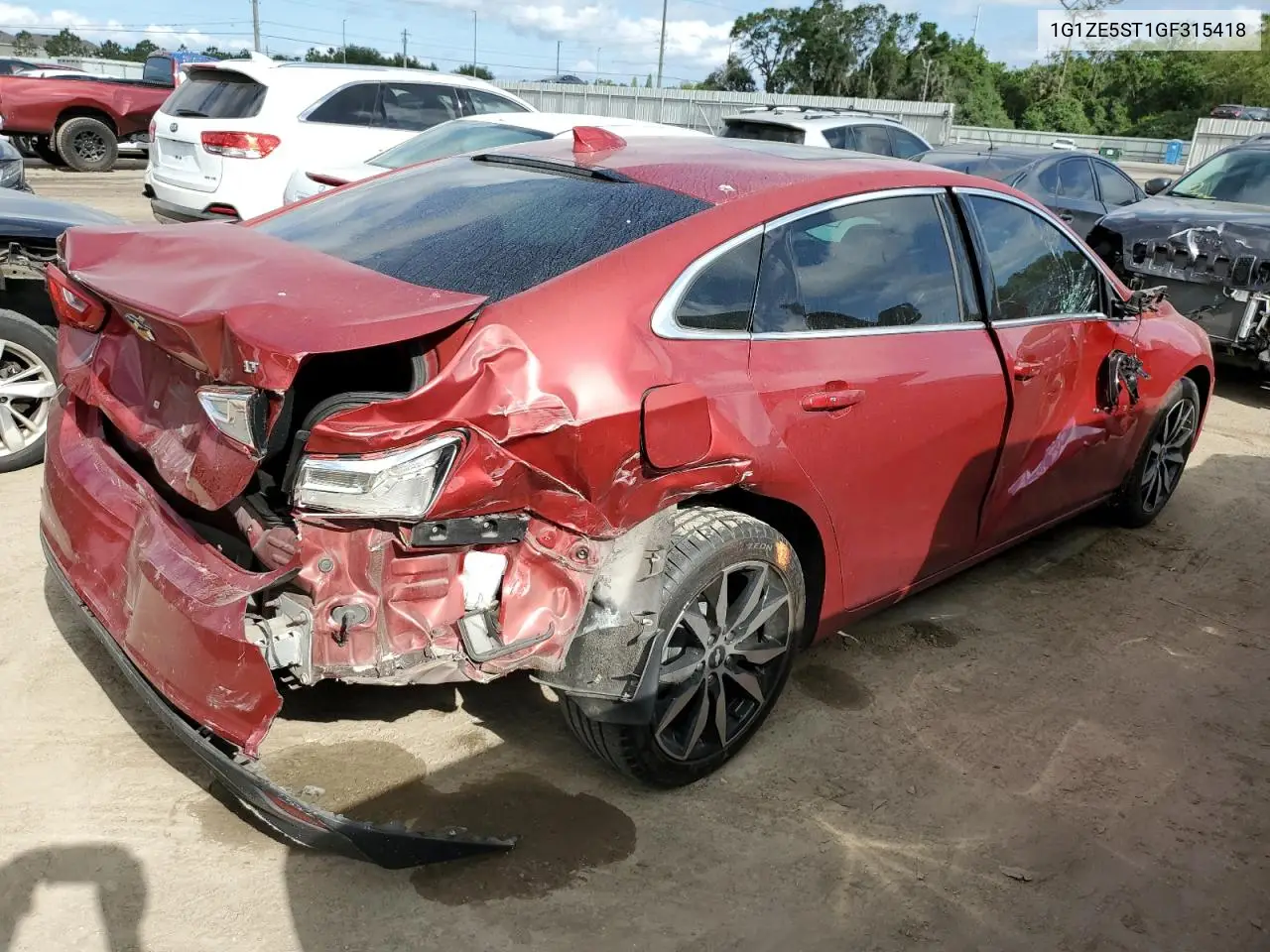 2016 Chevrolet Malibu Lt VIN: 1G1ZE5ST1GF315418 Lot: 47379893