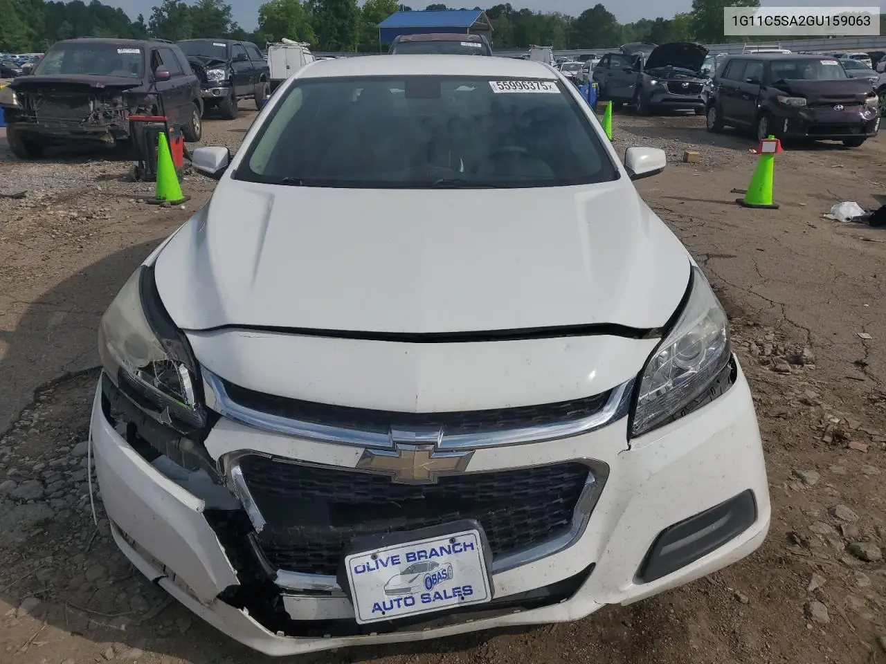2016 Chevrolet Malibu Limited Lt VIN: 1G11C5SA2GU159063 Lot: 55996375