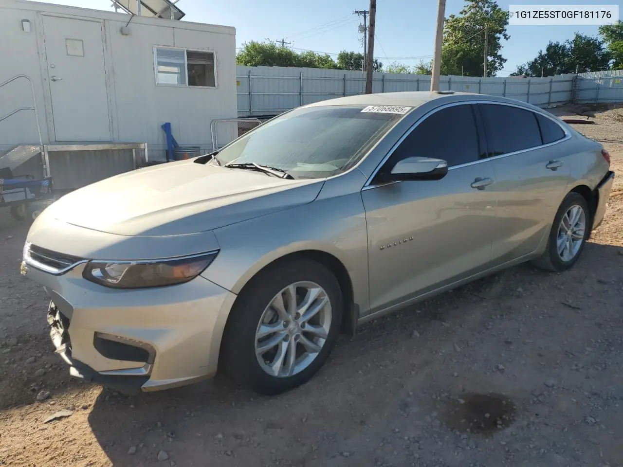 2016 Chevrolet Malibu Lt VIN: 1G1ZE5ST0GF181176 Lot: 57068695