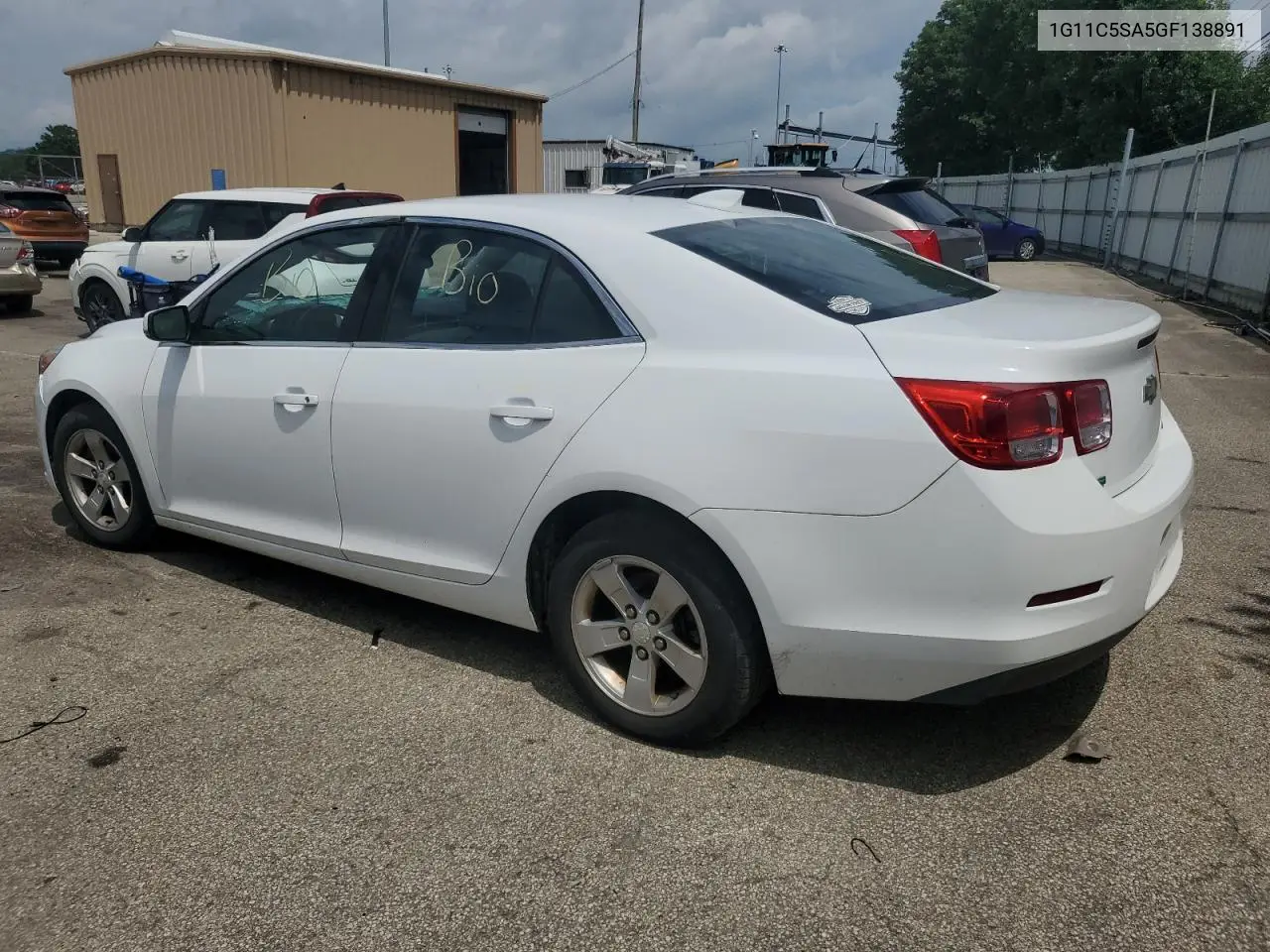 2016 Chevrolet Malibu Limited Lt VIN: 1G11C5SA5GF138891 Lot: 61444645