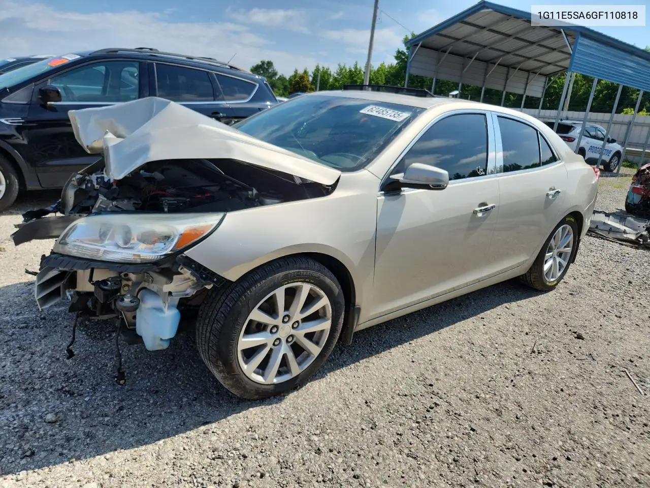 2016 Chevrolet Malibu Limited Ltz VIN: 1G11E5SA6GF110818 Lot: 62485735