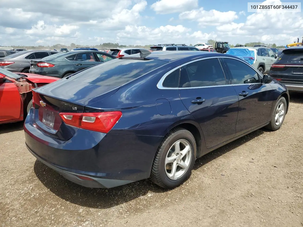 2016 Chevrolet Malibu Ls VIN: 1G1ZB5ST6GF344437 Lot: 62717055
