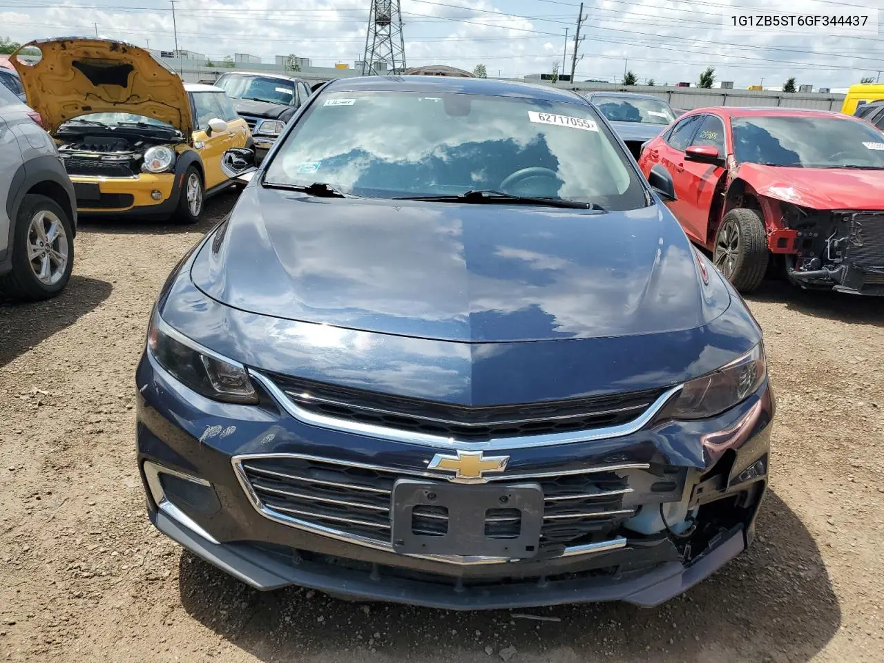 2016 Chevrolet Malibu Ls VIN: 1G1ZB5ST6GF344437 Lot: 62717055