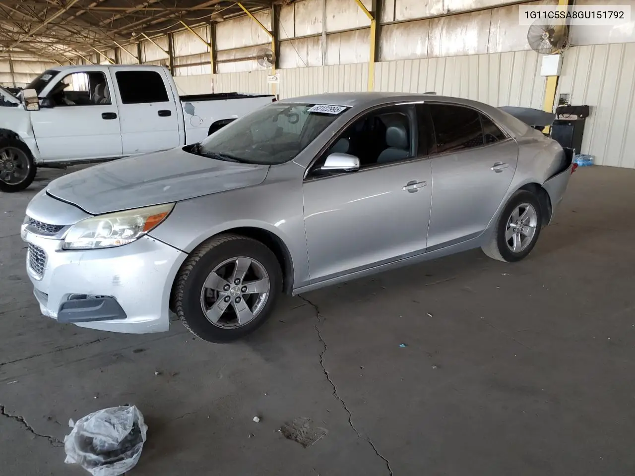 2016 Chevrolet Malibu Limited Lt VIN: 1G11C5SA8GU151792 Lot: 63122995
