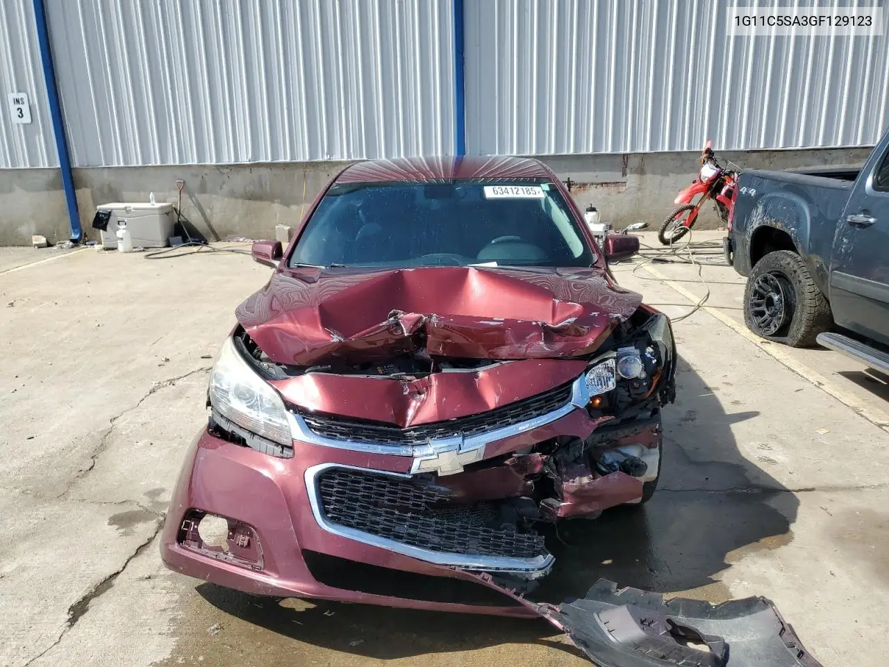 2016 Chevrolet Malibu Limited Lt VIN: 1G11C5SA3GF129123 Lot: 63412185