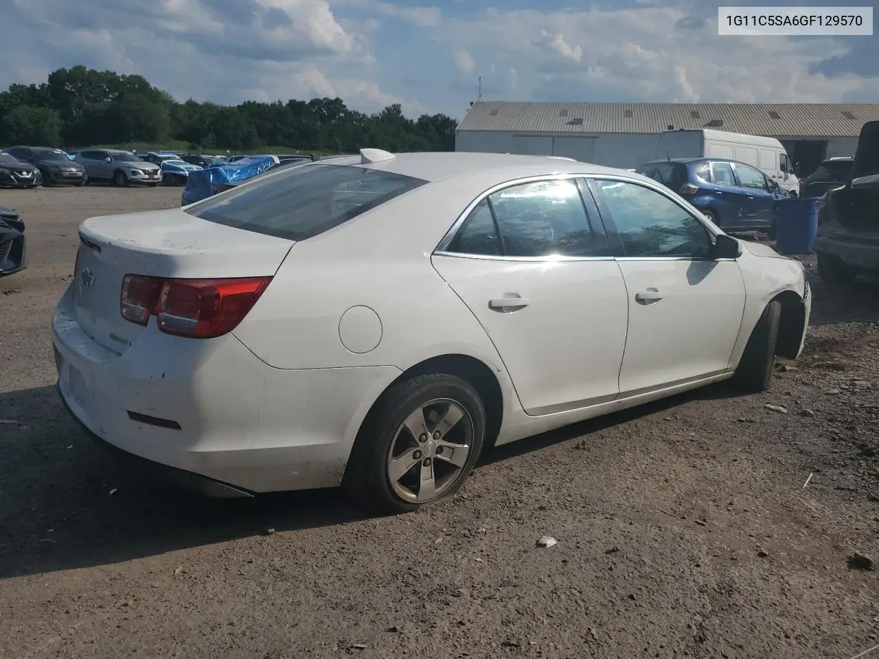2016 Chevrolet Malibu Limited Lt VIN: 1G11C5SA6GF129570 Lot: 65796915