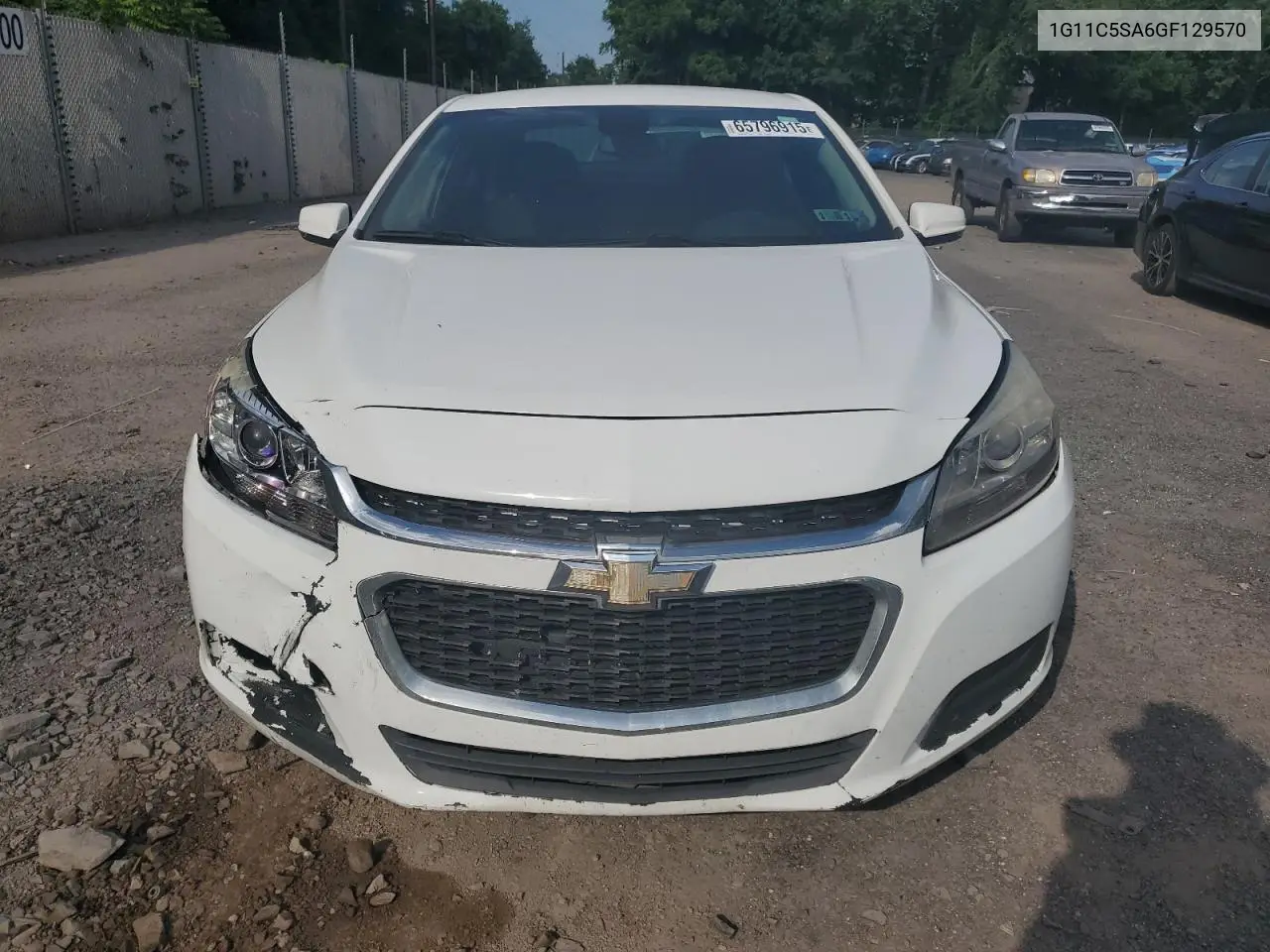 2016 Chevrolet Malibu Limited Lt VIN: 1G11C5SA6GF129570 Lot: 65796915