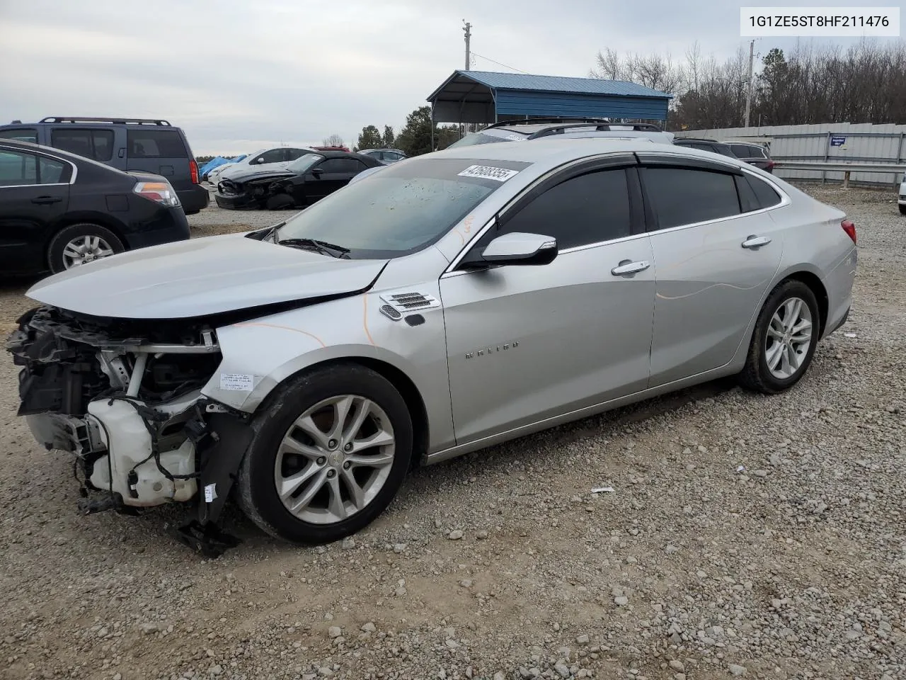 2017 Chevrolet Malibu Lt VIN: 1G1ZE5ST8HF211476 Lot: 42608355