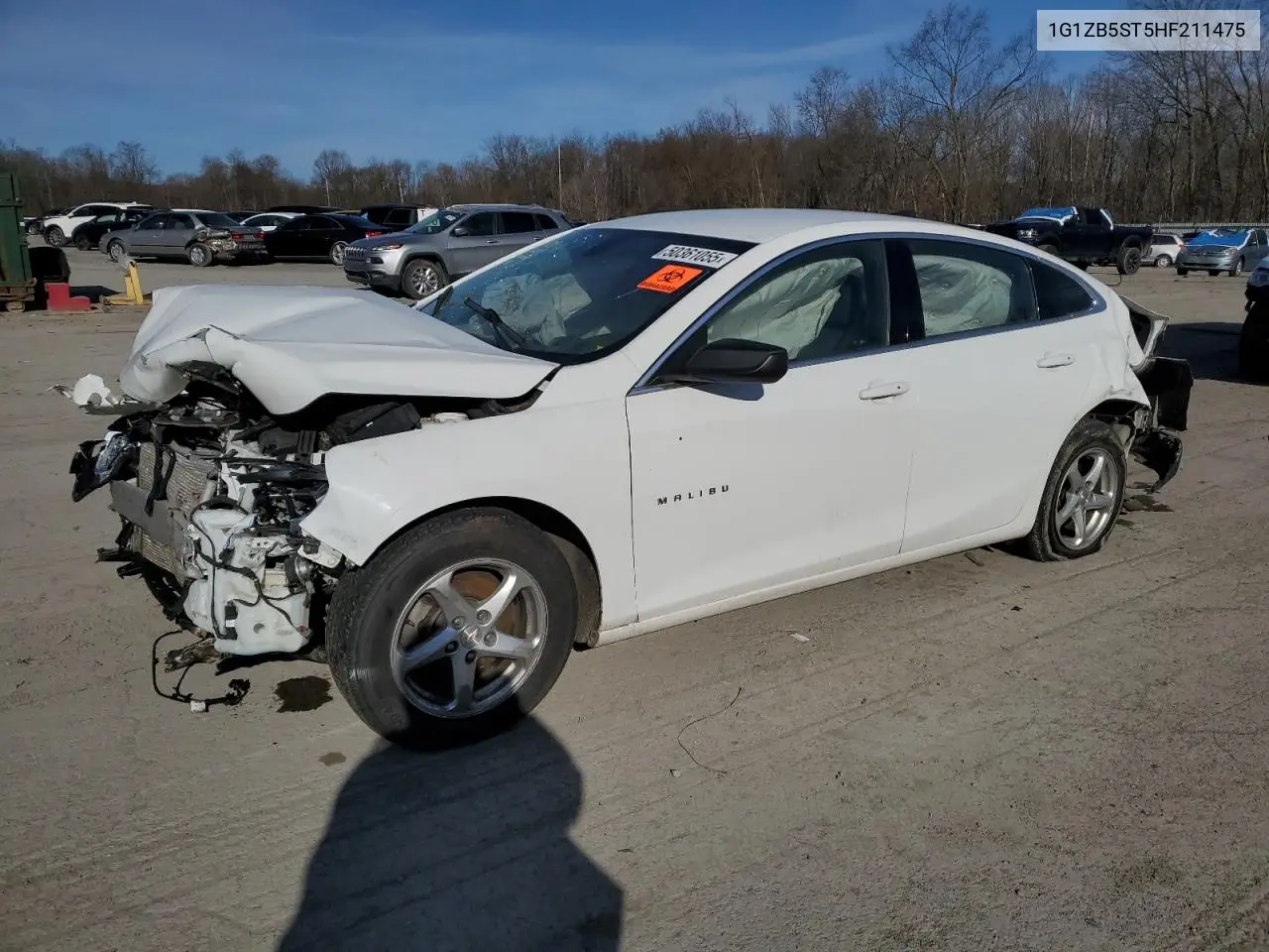 2017 Chevrolet Malibu Ls VIN: 1G1ZB5ST5HF211475 Lot: 50361055