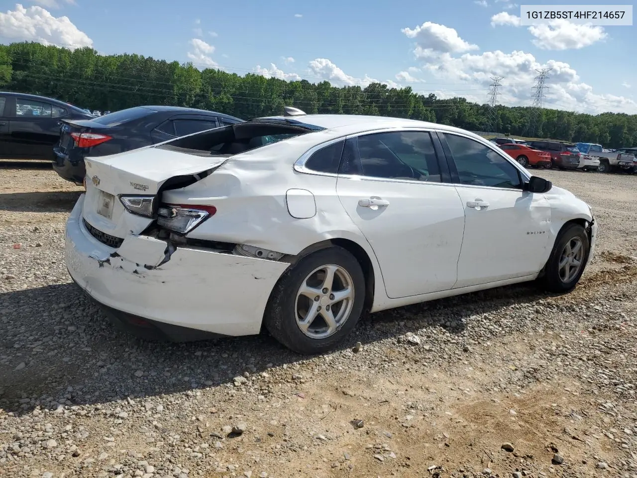 2017 Chevrolet Malibu Ls VIN: 1G1ZB5ST4HF214657 Lot: 56647365