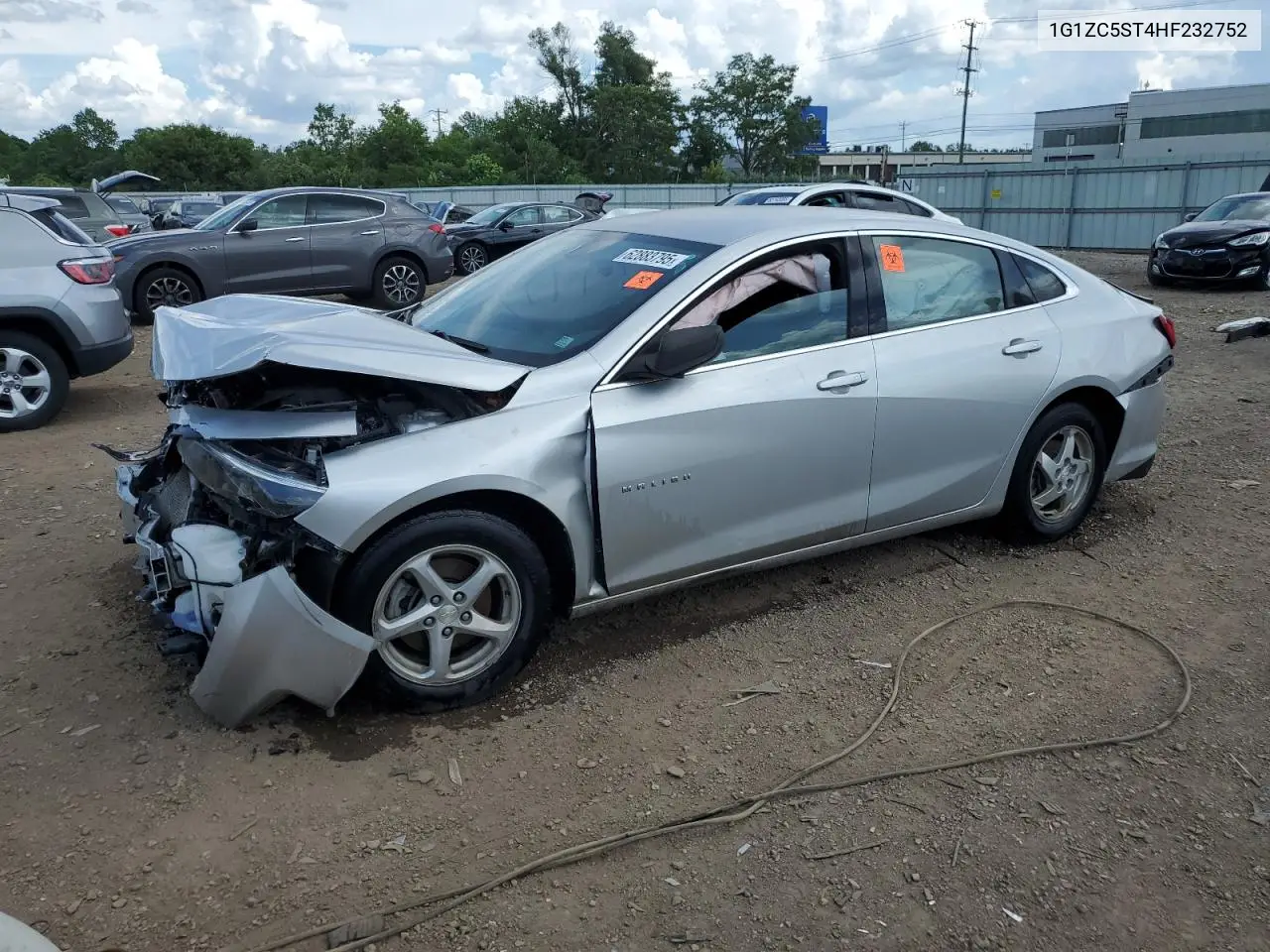 2017 Chevrolet Malibu Ls VIN: 1G1ZC5ST4HF232752 Lot: 62883795