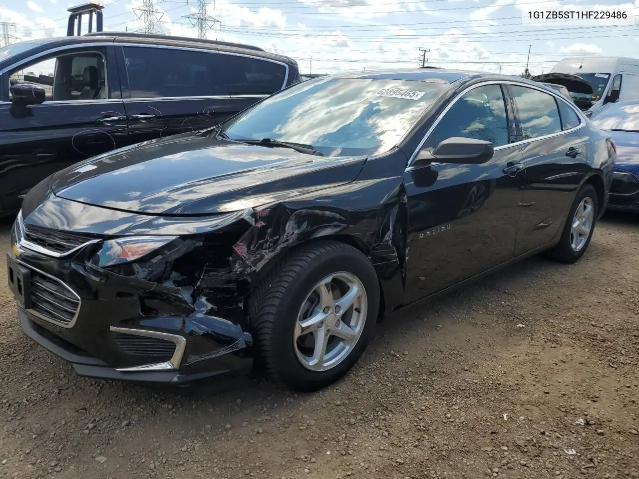2017 Chevrolet Malibu Ls VIN: 1G1ZB5ST1HF229486 Lot: 62895465