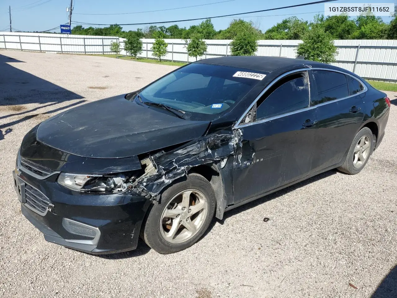 2018 Chevrolet Malibu Ls VIN: 1G1ZB5ST8JF111652 Lot: 48802225