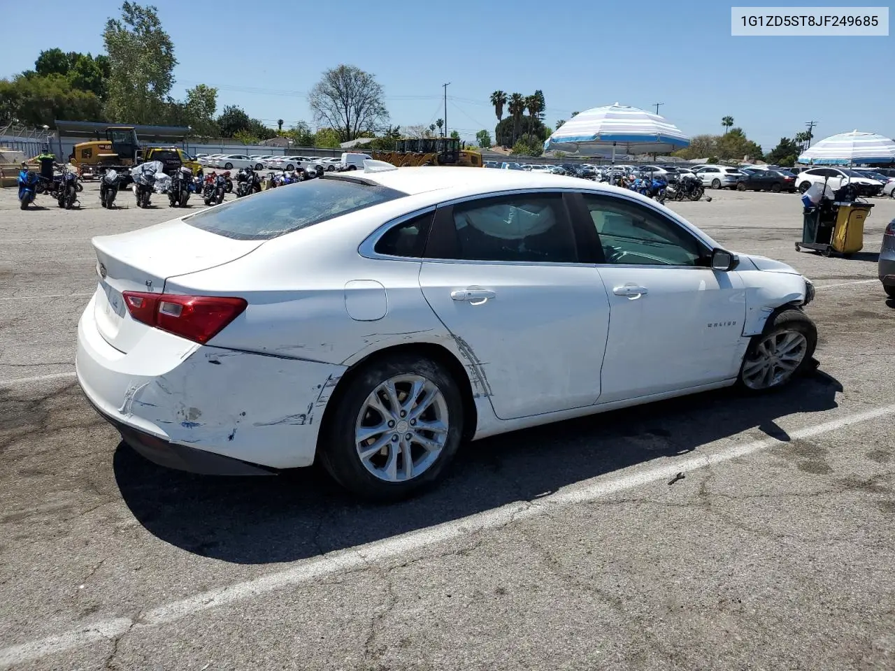 2018 Chevrolet Malibu Lt VIN: 1G1ZD5ST8JF249685 Lot: 56240735